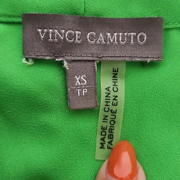 Vince Camuto Sleeveless Top XS Green - Picture 6 of 16